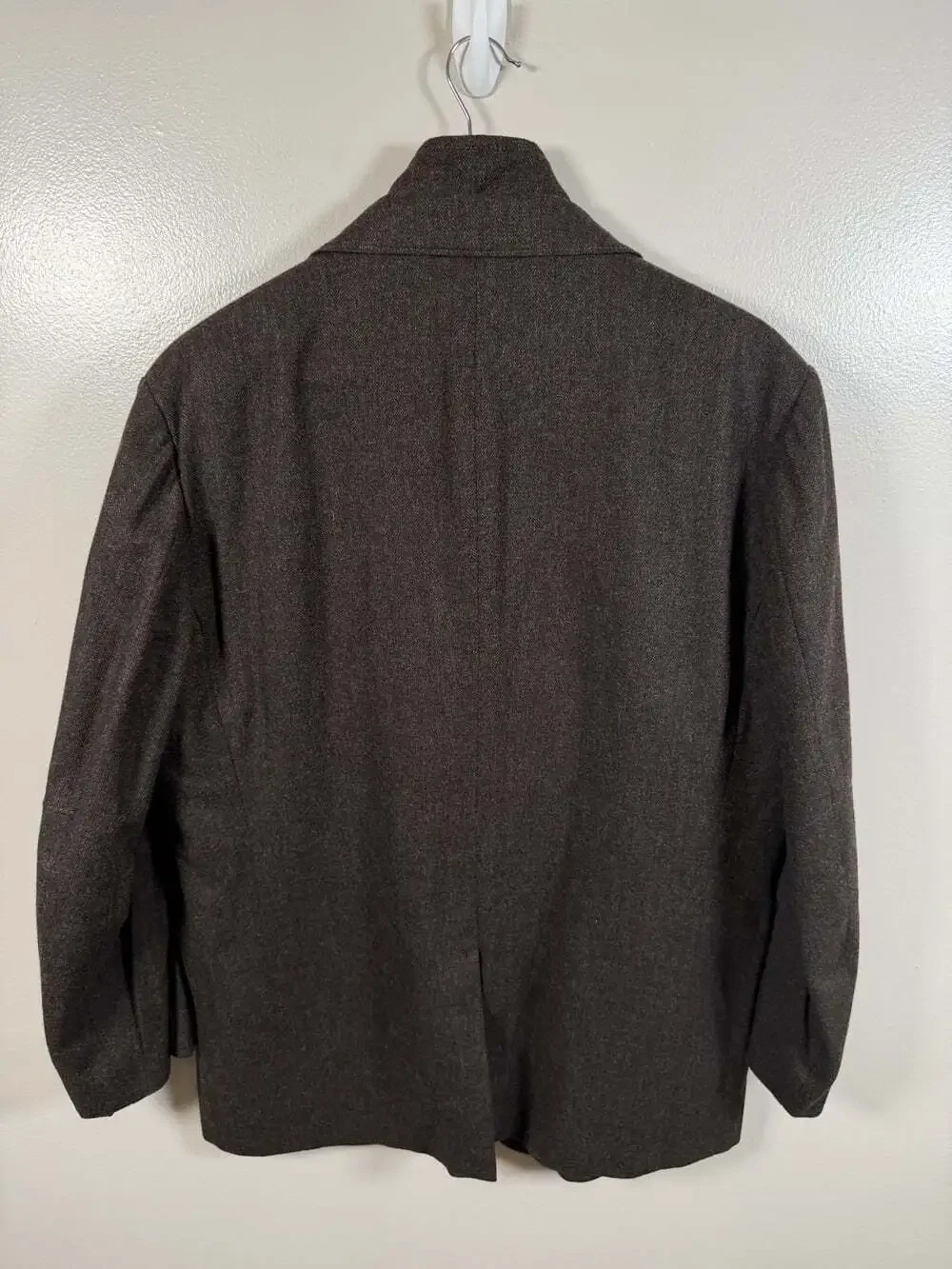 Corneliani ID Sport Jacket Cashmere Wool Size US 44 IT 54 Detachable Vest Brown